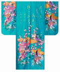 Cotton Kimono for Ladies (Turquoise)