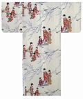 Silk Kimono for Ladies (White)