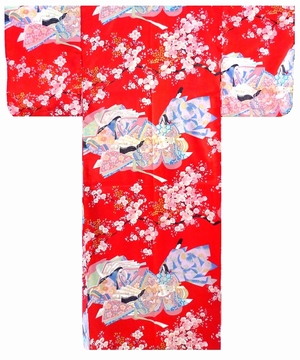 Polyester Kimono for Men (Navy Blue)